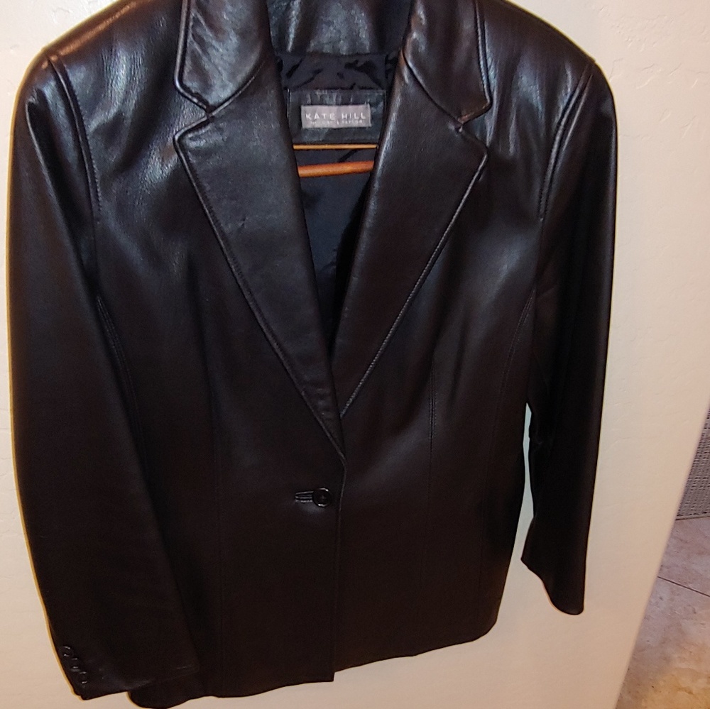 Leather Blazer Kate Hill